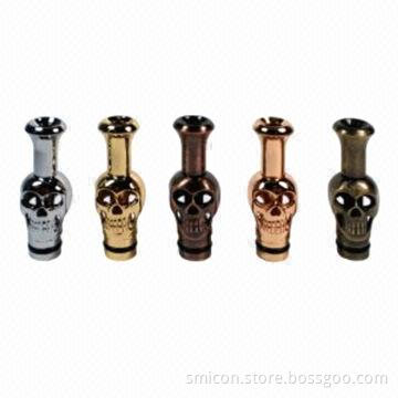 Skull-shaped Metal 510 Drip Tips, Manufacturer, OEM and ODM Orders Available